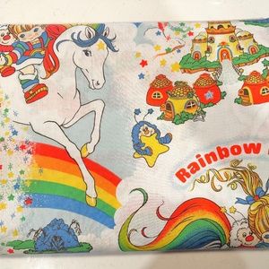 Vintage Rainbow Brite 1983 Twin Size Sheet Nostalgia